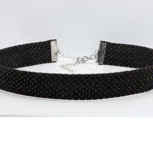 Black Velvet Choker Adjustable Length Trendy Chokers (#33)